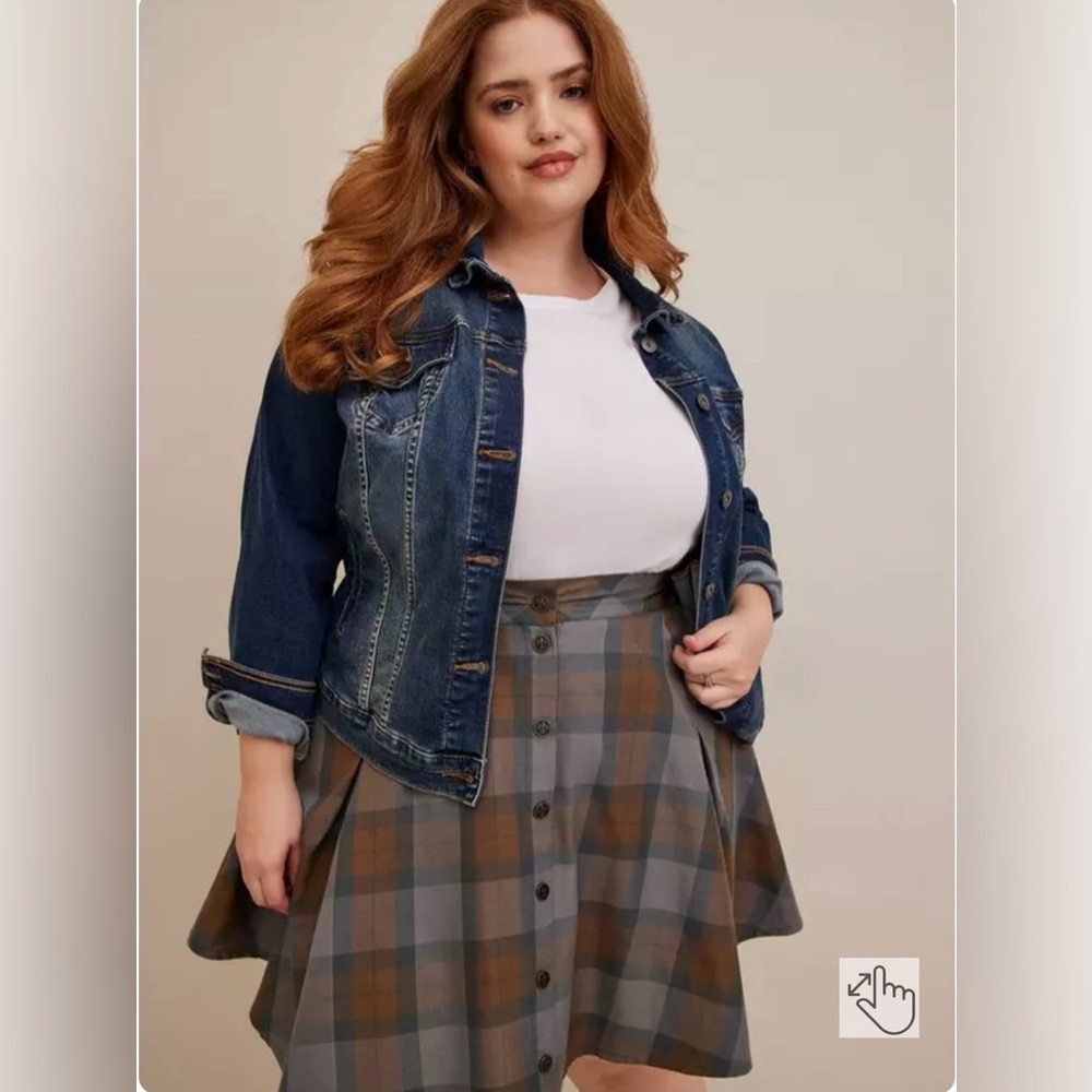 EUC Torrid Outlander Tartan Plaid Twill Woven
Mini Skater Skirt Size 3